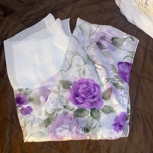 A Purple Rose Scarf